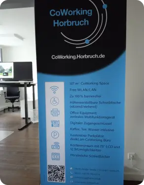 Banner Coworking Space Großraum Trier Horbruch / Hunsrück